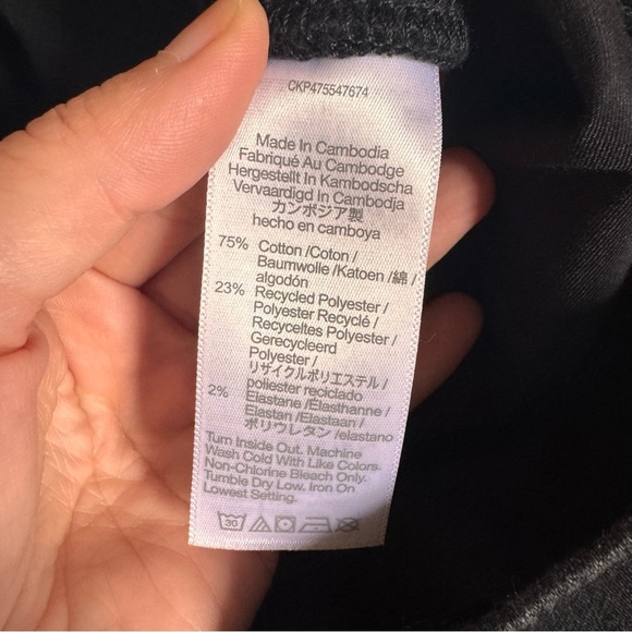 Madewell Mid-Rise Kick Out Crop Jeans in "Black Rinse Wash" Size 28 - Picture 15 of 16